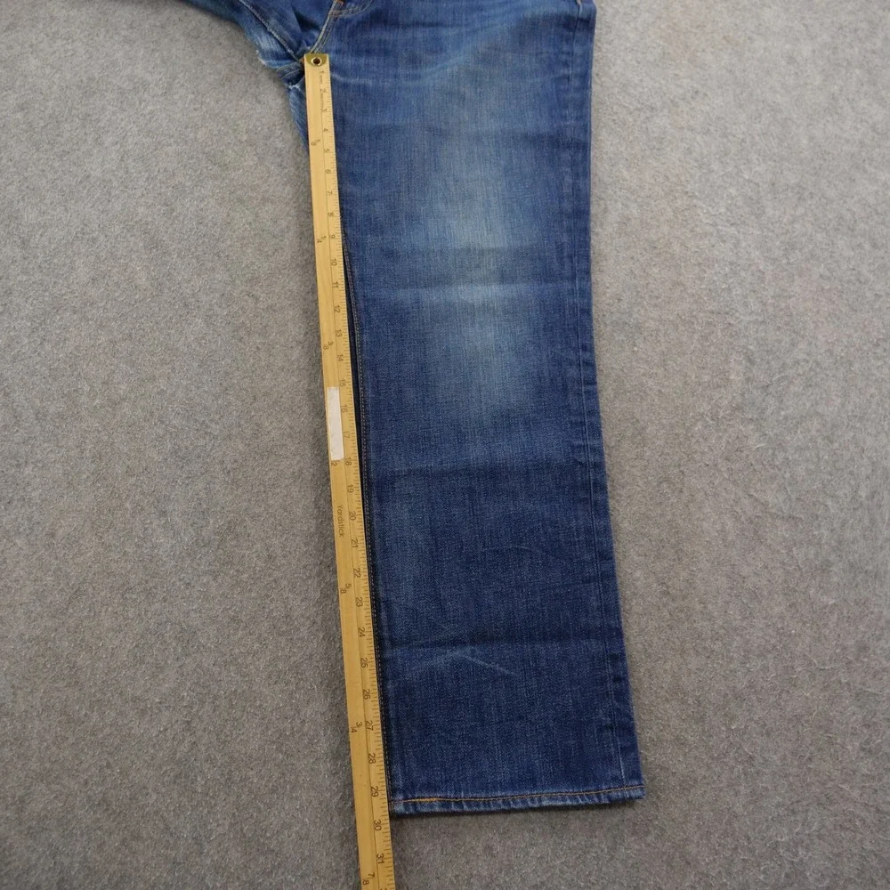 Levis 541 Jeans Mens 38 Blue Straight White Oak Cone Denim Mid Rise Zip Fly